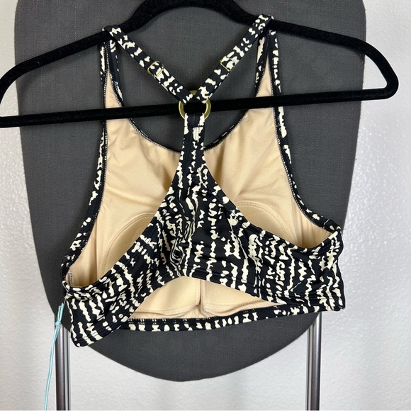 Kona Sol Black and White Women's Swimsuit Top Size M - Picture 3 of 5